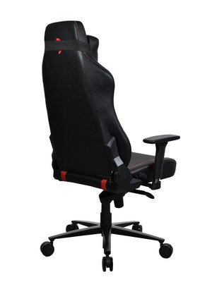 Arozzi Vernazza SoftPU Faux Leather Ergonomic Racing Gaming Chair, Black/Red (VERNAZZA-SPU-RED)