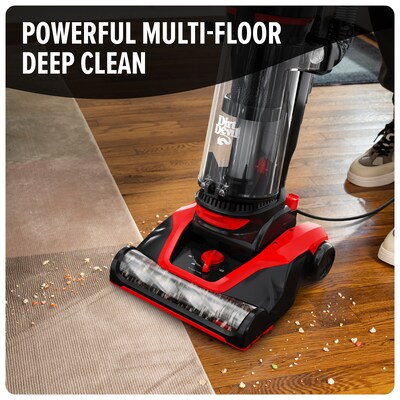 Dirt Devil Multi-Surface Extended Reach+ Upright Vacuum, Bagless, Multicolored (UD76300V)