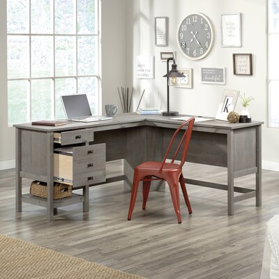Sauder Cottage Road 65"W L-Shaped Desk, Mystic Oak (428224)
