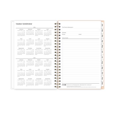 2026 Blue Sky Natalya 5" x 8"  Weekly & Monthly Planner, Plastic Cover, Multicolored (148769-26)