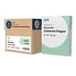 Quill Brand® 30% Recycled Colored Multipurpose Paper, 20 lbs., 8.5" x 11", Green, 500 Sheets/Ream, 10 Reams/Carton (720561CT)