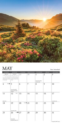 2025 Willow Creek Sunsets 2025 7" x 7" Yearly Wall Calendar (47286)