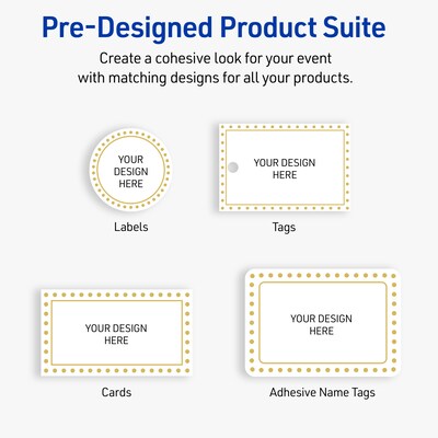 Avery Laser/Inkjet Rectangle Multipurpose Labels, 2" x 3", White, 80/Pack (S00-DHV)