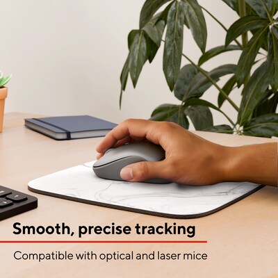 Quill Brand® Fashion Mouse Pad, Marble (50571)