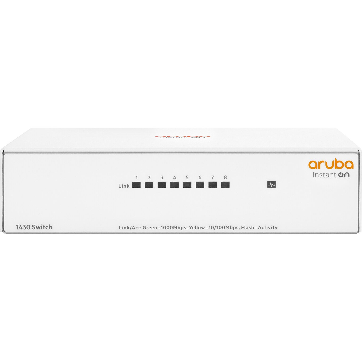 Aruba 1430 8-Port Gigabit Ethernet Unmanaged Switch, White (R8R45A#ABA)