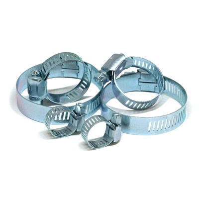 Pennzoil Assorted Hose Clamps, 6 Pieces, Silver, 12/Pack, 6 Packs/Carton (14832)