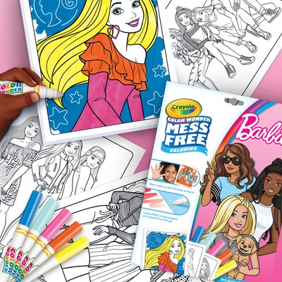 Color Wonder Coloring Pad & Markers, Barbie