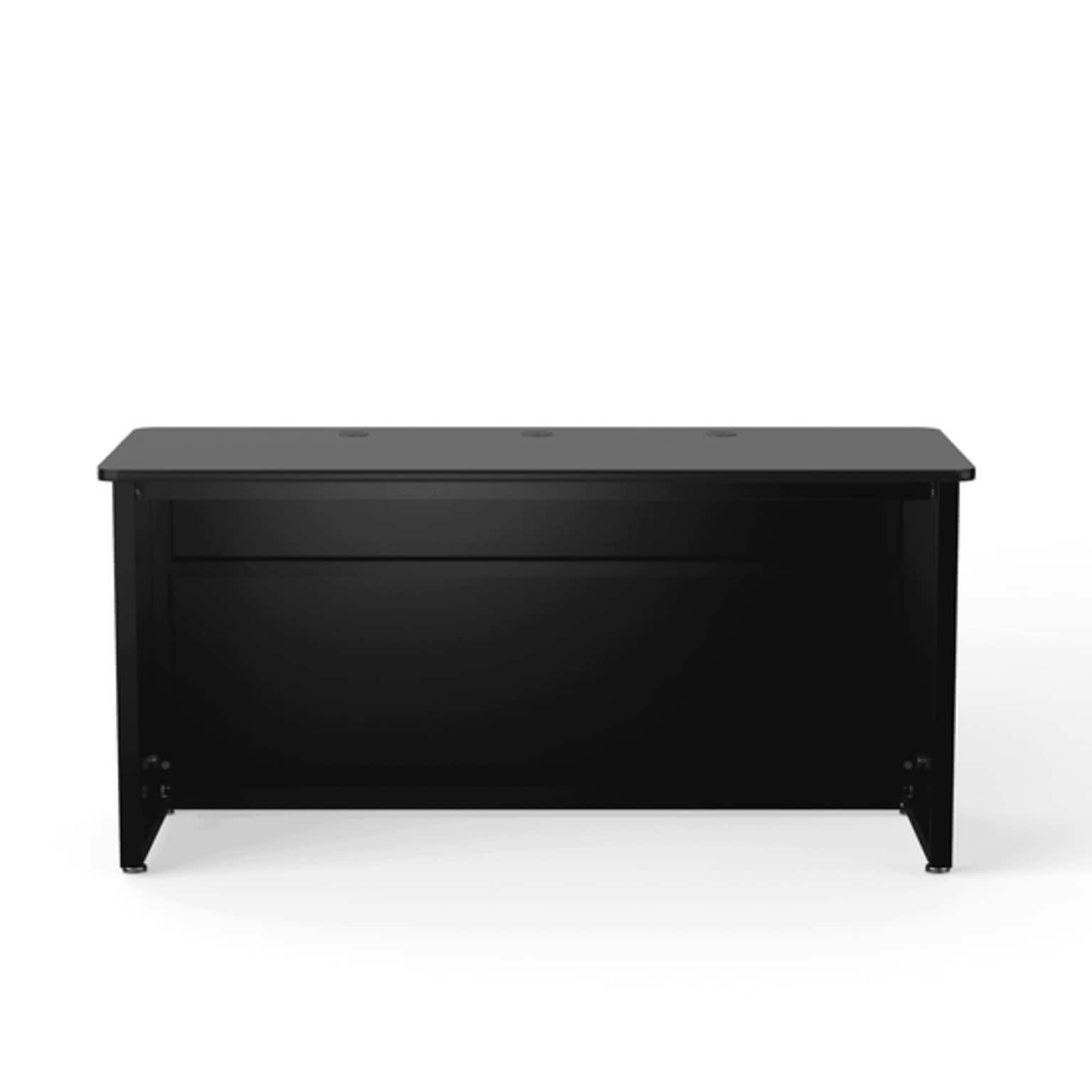 VersaDesk 60W Enclosed Versa Classroom Desk, Black (CD6024-BB)