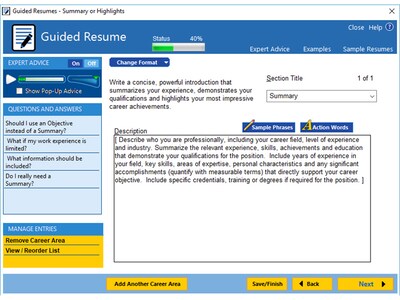 Individual Software ResumeMaker Professional Deluxe 20 for 1 User, Windows, Download (IND945800V059)