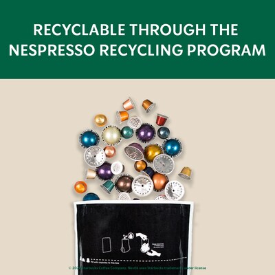 Nespresso Starbucks Blonde Espresso Roast Coffee Nespresso Vertuo Capsules, Light Roast, 50/Pack (163922)