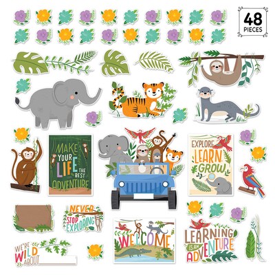 Creative Teaching Press Jungle Friends Bulletin Board Set, 48/Set (CTP10917)