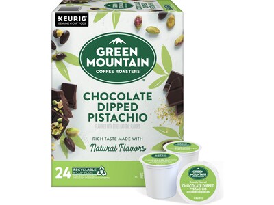 Green Mountain Coffee Roasters Chocolate Dipped Pistachio Coffee Keurig® K-Cup® Pods, Light Roast, 24/Box (5000378228)