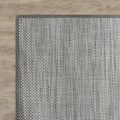 Joy Carpets Water Mill Vinyl 43 x 6 Machine Woven Rug, Haze (2170X-03)