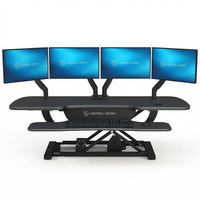 VersaDesk PowerPro 48W Electric Adjustable Standing Desk Converter, Black (SP7644824-00-01)