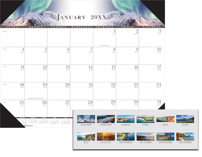 2026 House of Doolittle Full Color 22 x 17 Monthly Desk Pad Calendar (140-26)