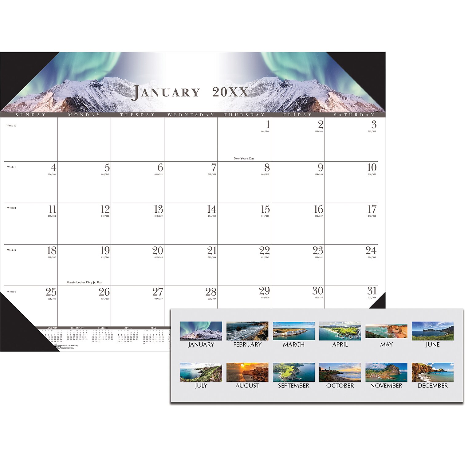 2026 House of Doolittle Full Color 22 x 17 Monthly Desk Pad Calendar (140-26)