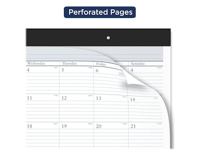 2024 AT-A-GLANCE Success 21.75" x 17" Monthly Desk Pad Calendar, White (ST24-00-24)