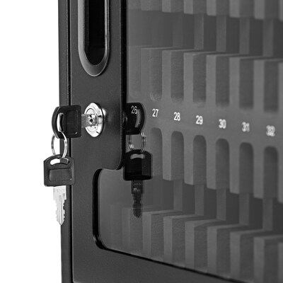 Luxor CellGuard Lockable 36-Unit Cell Phone Cabinet, Black Powder Coated Steel (CHZZ001)