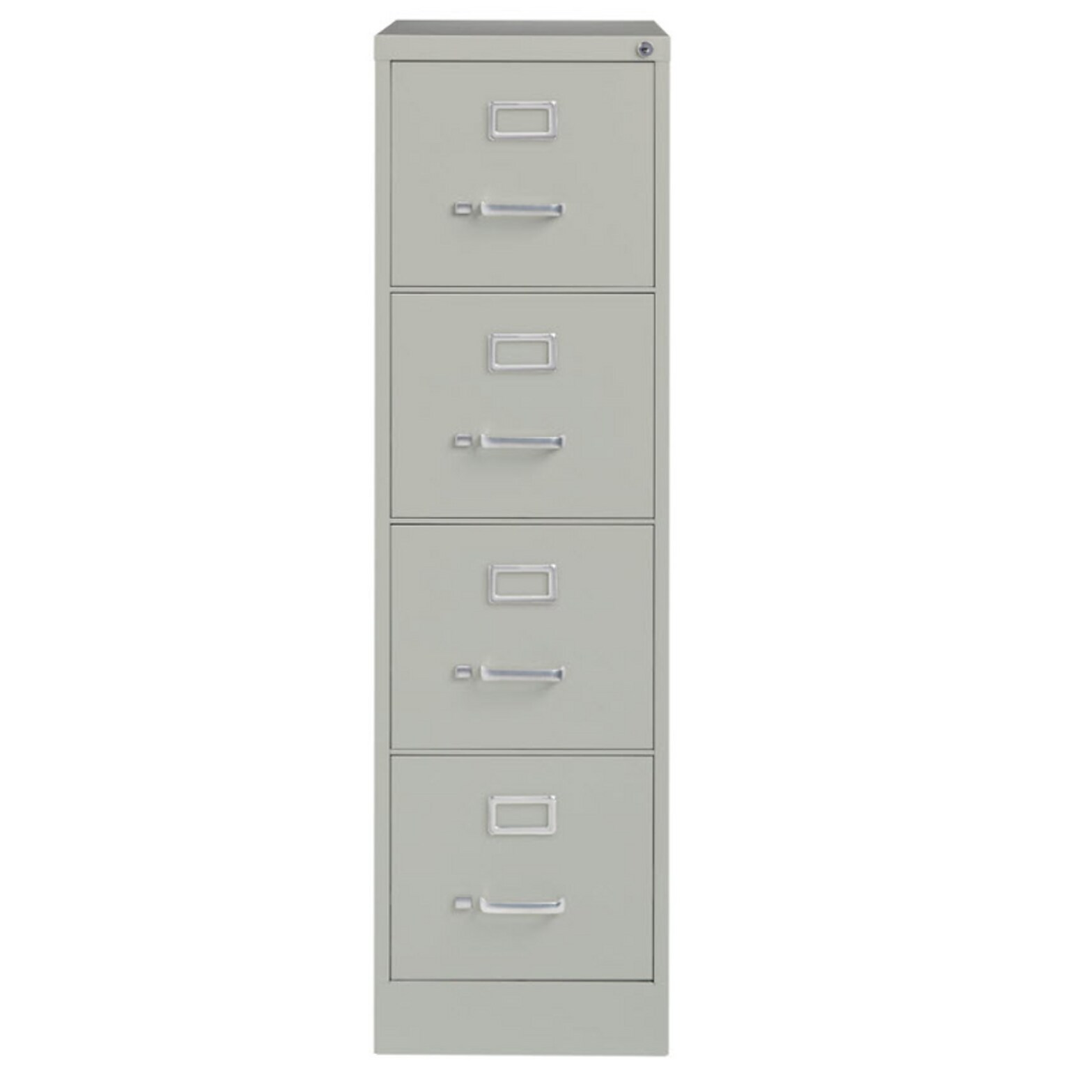 Lorell Fortress Series Commercial-Grade Vertical File Cabinet, Letter Size, Lockable, 52H x 15W x 22D, Light Gray (LLR42295)