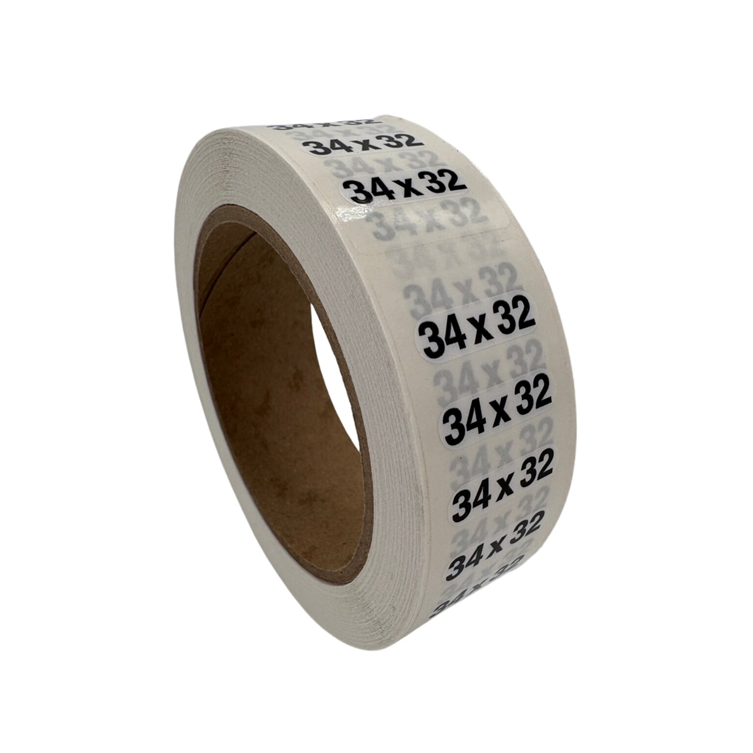 Nahanco 34 x 32 Plastic Size Marker, Clear/Black/White, 250/Roll (DSM-283)