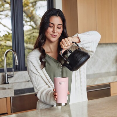 Thermos Icon Stainless Steel Vacuum Insulated Tumbler, 16 oz., Sunset Pink (IS1012SP4)