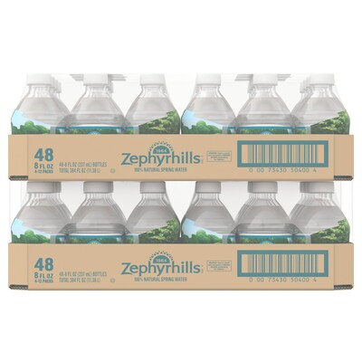 Zephyrhills 100% Natural Spring Water, 8 oz., 48/Pack (11475286)