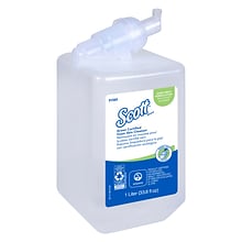 Scott Foaming Hand Soap Refill, Clear, Fragrance Free, 1 Liter, 6/Carton (91565)