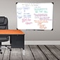 Mind Reader Dry-Erase Whiteboard Wall Mount With Eraser Marker Shelf, 36" x 48" (OFFBOARD-WHT)