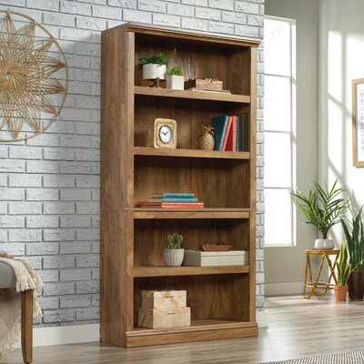 Sauder Select 70H 5-Shelf Bookcase, Sindoori Mango (426473)