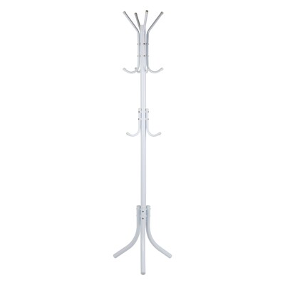 Mind Reader Freestanding Coat Rack, White, Metal (COATRACK11-WHT)