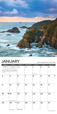 2026 Willow Creek Pacific Coast 12" x 12" Monthly Wall Calendar (52273)