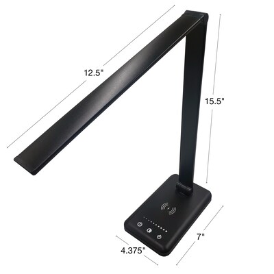 Excello Global Products LED Desk Lamp, 15.5", Black (EGP-DL-09-BLK)