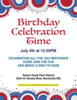 Great Papers Patriotic Everyday Letterhead, Multicolored, 50 Sheets/Pack (2025016)