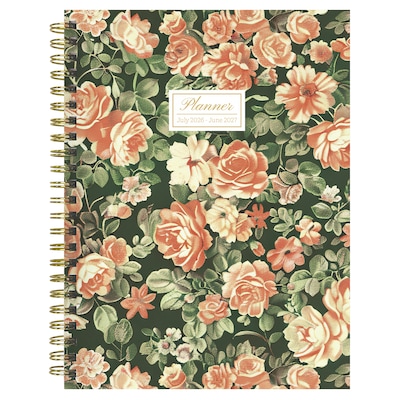 2026-2027 TF Publishing Rose 6.5 x 8 Academic Weekly & Monthly Planner, Paperboard Cover (AY27-9212)