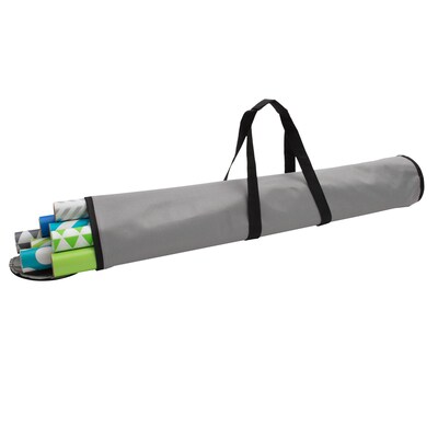 Simplify Wrapping Paper Storage Bag, Fabric, Grey (9075-GREY)