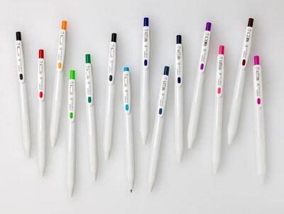 Zebra Sarasa R Retractable Gel Pen, Extra Fine Point, 0.4mm, Assorted Ink, 14/Pack (47714)