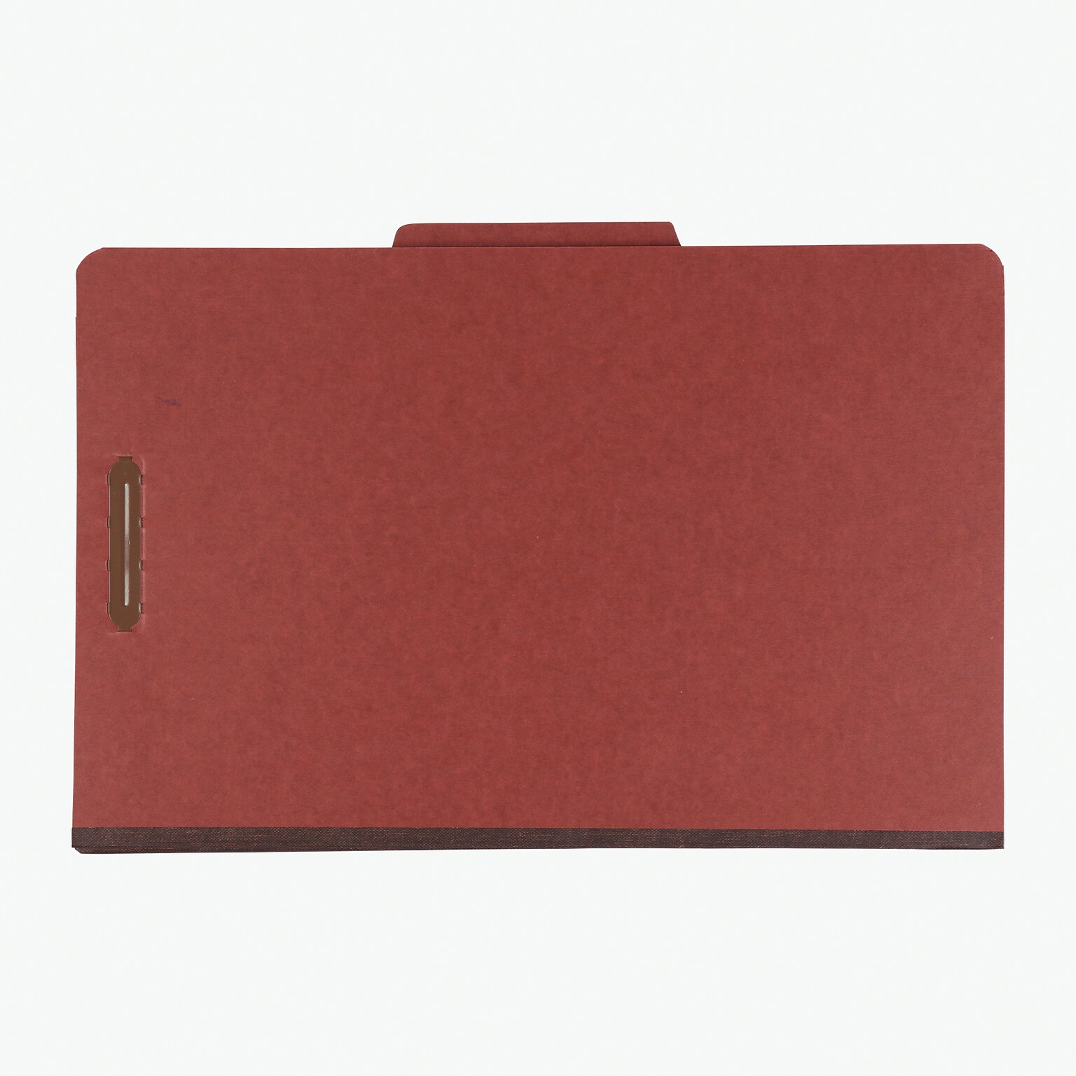 Pendaflex Pressboard Classification Folders, 1-Divider, 2 Expansion, Legal Size, Brick Red, 10/Box (2157R)