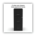 Alera® Soho 3 File-Drawer Vertical Standard File Cabinet, Letter Size, Lockable, 34.9H x 14W x 18