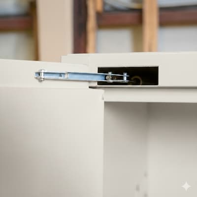 FireKing Flammable Liquids Storage Cabinet, 60 gal, Automatic Close, Platinum (SC60-AC-PL)