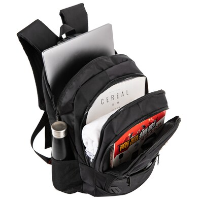 DUKAP ECHO Laptop Compatible Backpack, Large, Black (B-DKECH-3613)