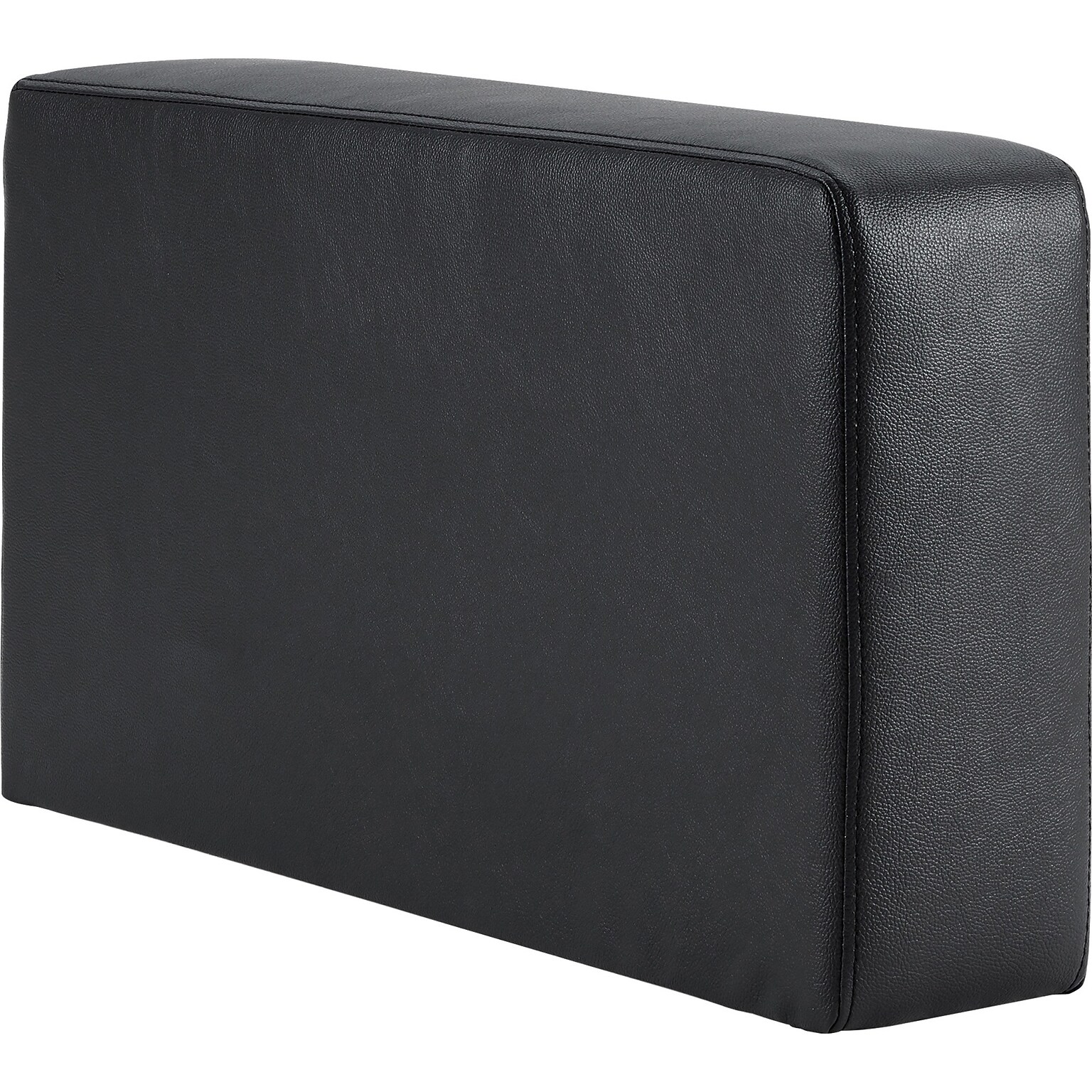 Lorell Polyurethane Sofa Seat Armrest, Black (LLR86931)