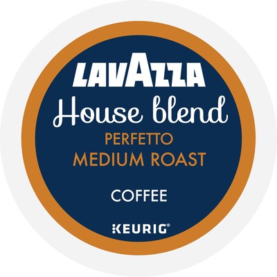 Lavazza House Blend Perfetto Coffee Keurig® K-Cup® Pods, Medium Roast, 88/Carton (5000382580CT)