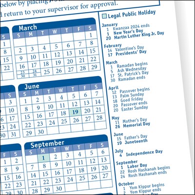 ComplyRight 2025 Time Off Request and Approval Form, 2-Part, 50 Forms/Pack (A0045)