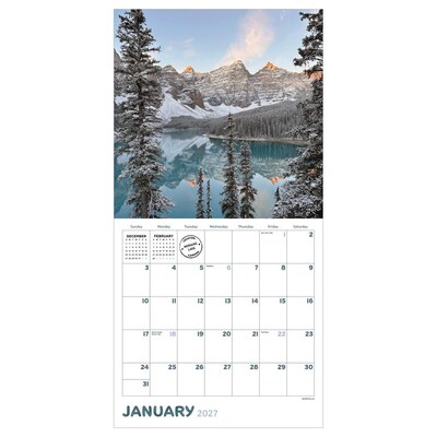 2027 TF Publishing Canada 12 x 12 Monthly Wall Calendar, Multicolored (27-1055)
