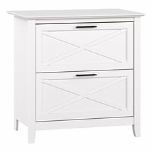 Bush Furniture Key West 2-Drawer Lateral File Cabinet, Letter/Legal, Pure White Oak, 30 (KWF130WT-0
