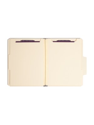 Smead SuperTab Recycled Heavy Duty Classification Folder, 2-Dividers, 2" Expansion, Letter Size, Dark Gray, 10/Box (14011)