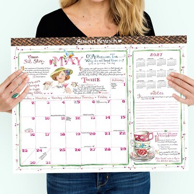 2027 TF Publishing Susan Branch 22" x 17" Monthly Desk or Wall Calendar, Multicolored (27-8212)