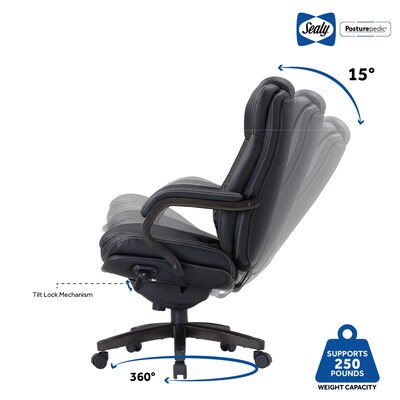 Sealy Ransford Executive Big & Tall Chair, Black (67989)