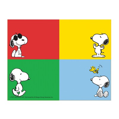 Eureka Peanuts Name Tags, 2-7/8 x 2-1/4, 40/Pack, 6 Packs (EU-650340-6)