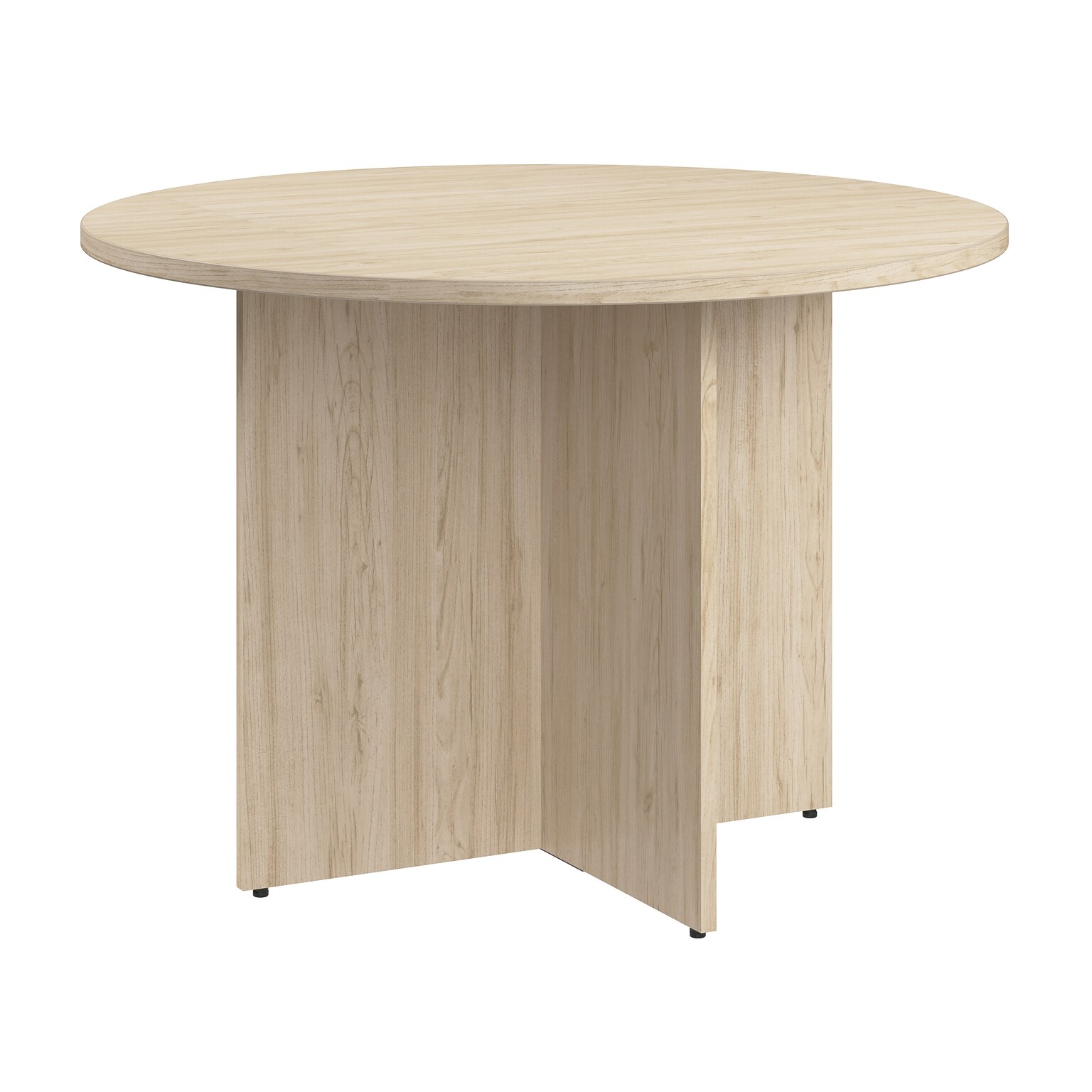 Bush Business Furniture 42W Round Conference Table, Natural Elm (99TB42RNE)